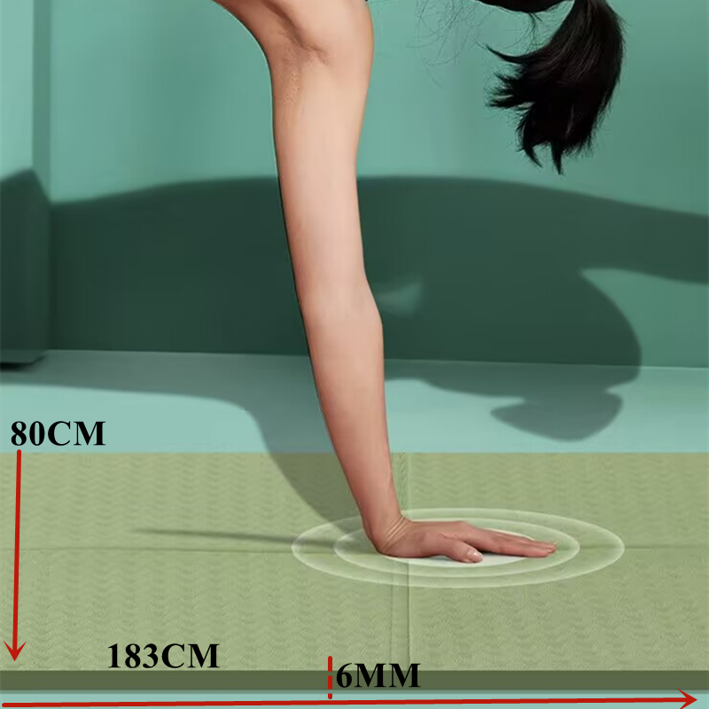 Pilates Yoga Mat Thickness - Estera de Yoga plegable antideslizante, 1830