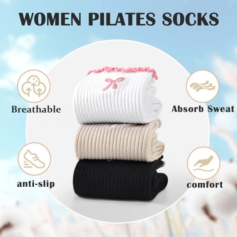 Yoga Strap Cotton - Calcetines Profesionales de Yoga, con Correa