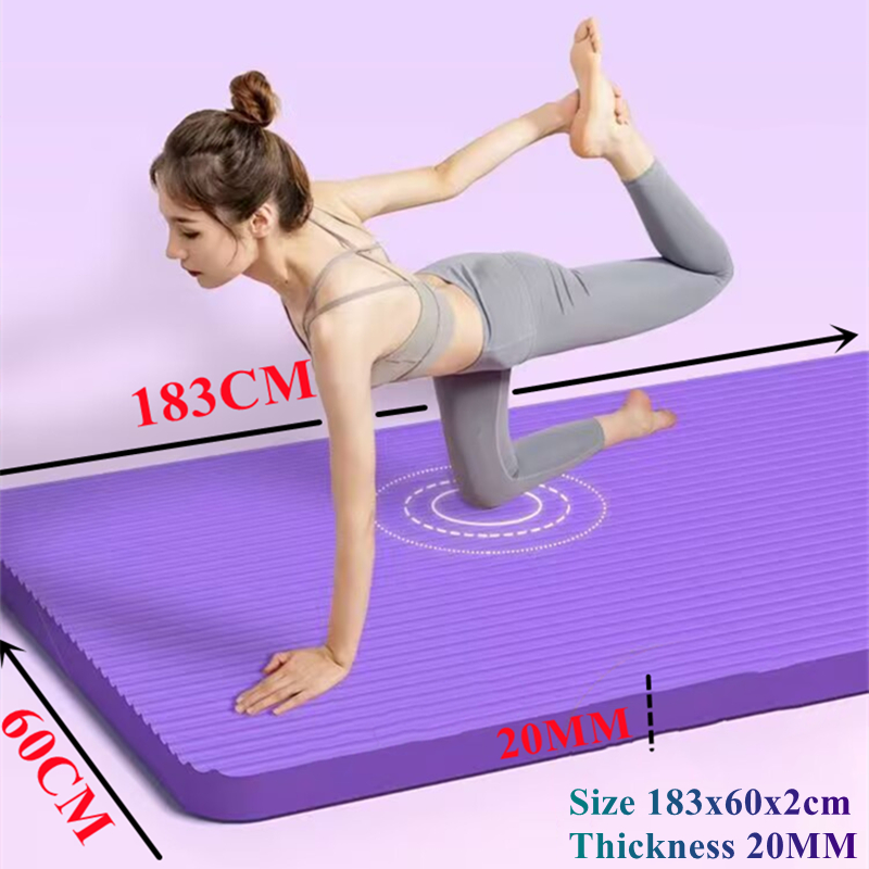 Pilates Yoga Mat Thickness - Esteras de Yoga gruesas de 185x60x2cm,