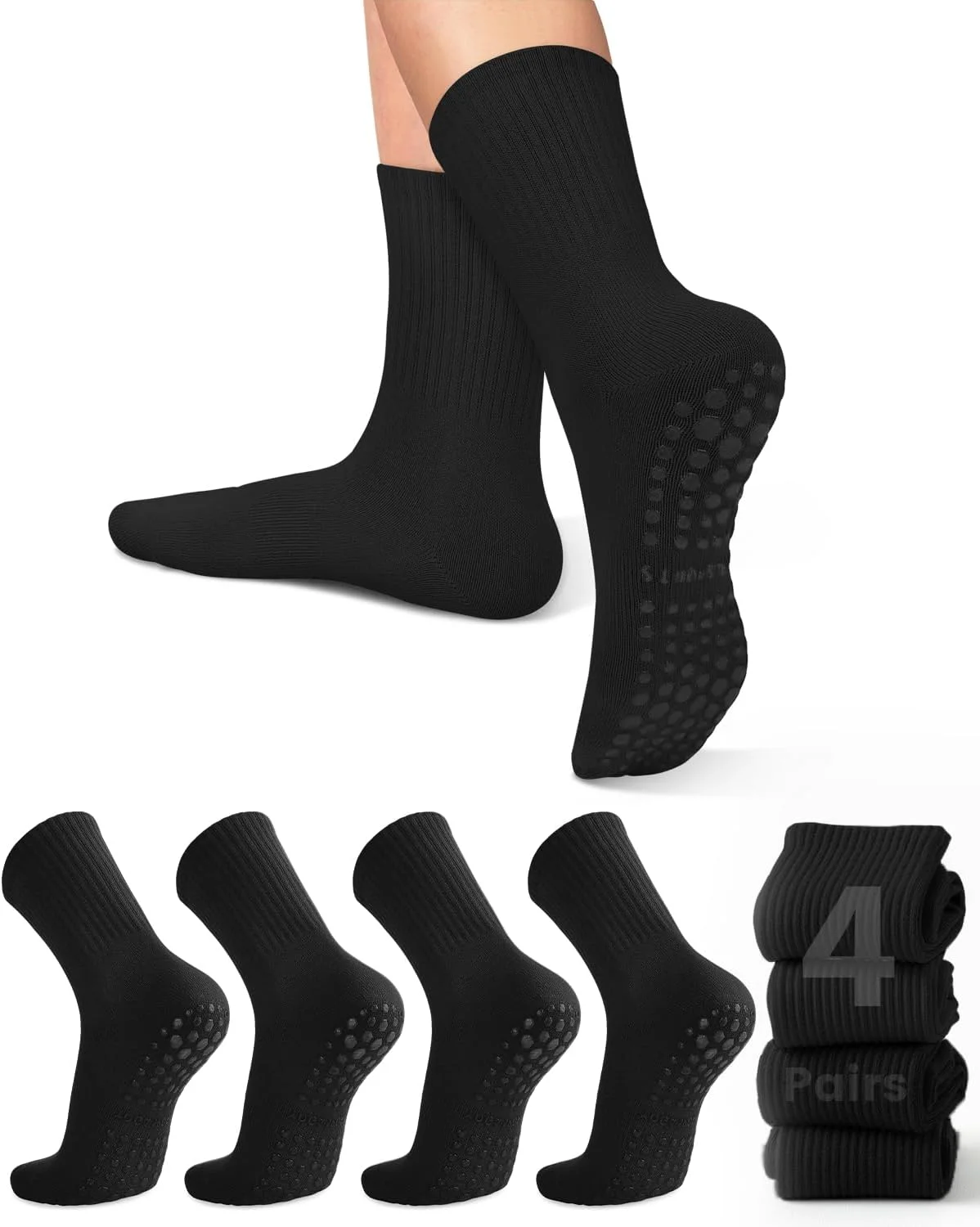 Pilates & Yoga Knokke - 4 pares de calcetines de yoga