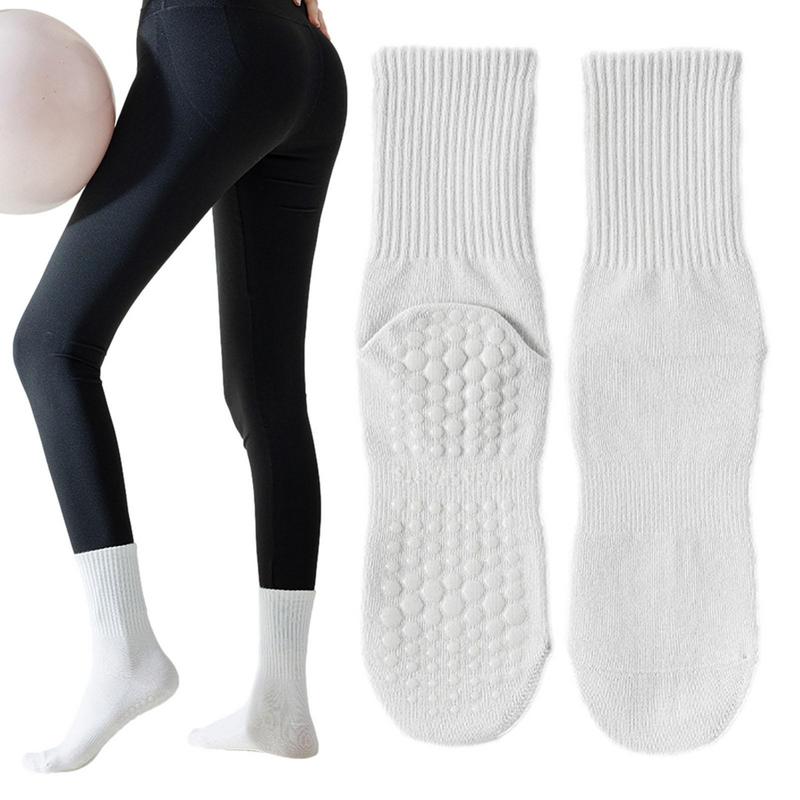 Pilates Yoga Hot - Calcetines acolchados antideslizantes para mujer, medias
