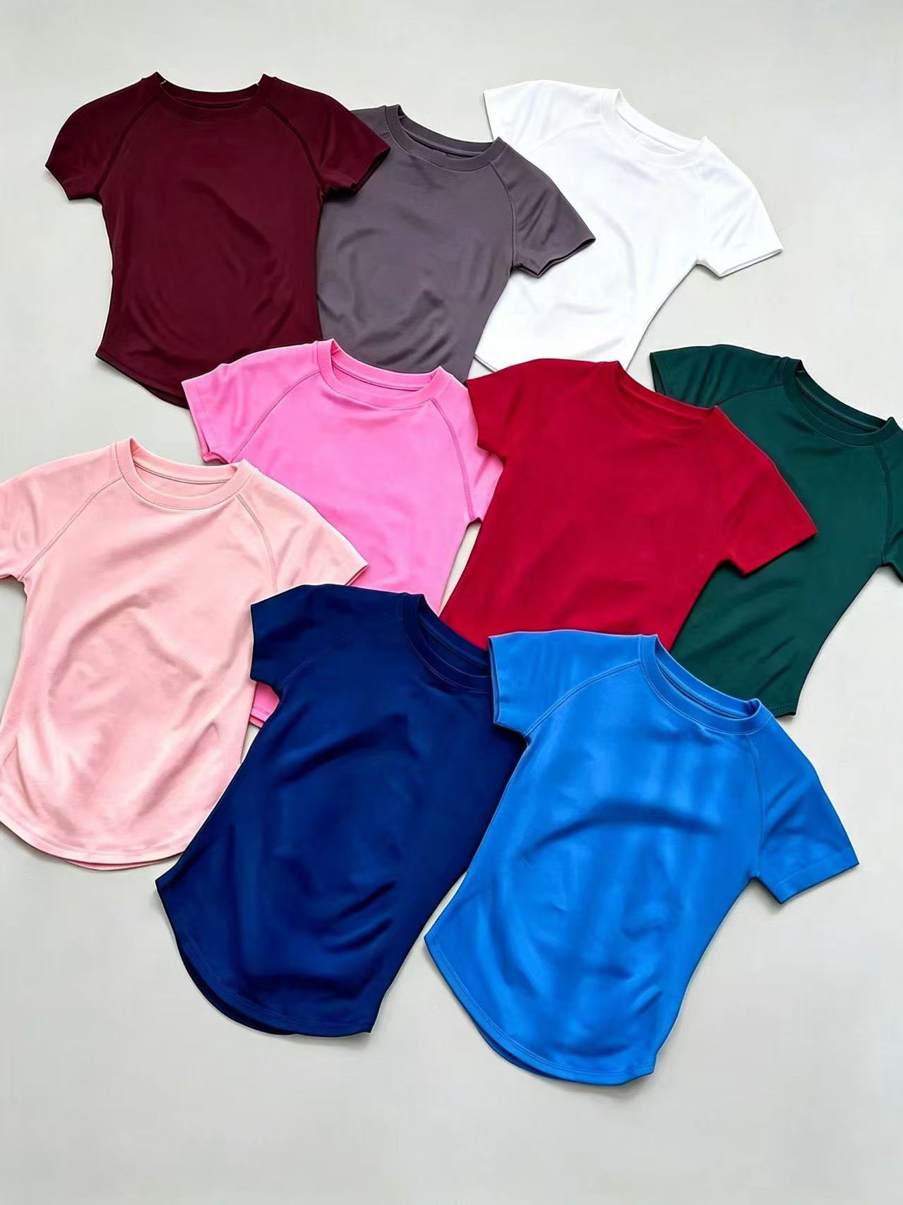 Yoga Strap Cotton - Camiseta Deportiva de Manga Corta para