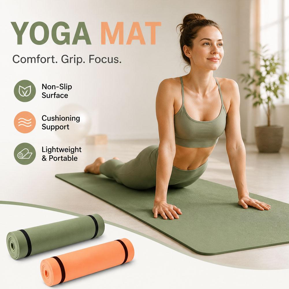 Pilates Yoga Mat Thickness - Esterilla de Yoga y Pilates Antideslizante