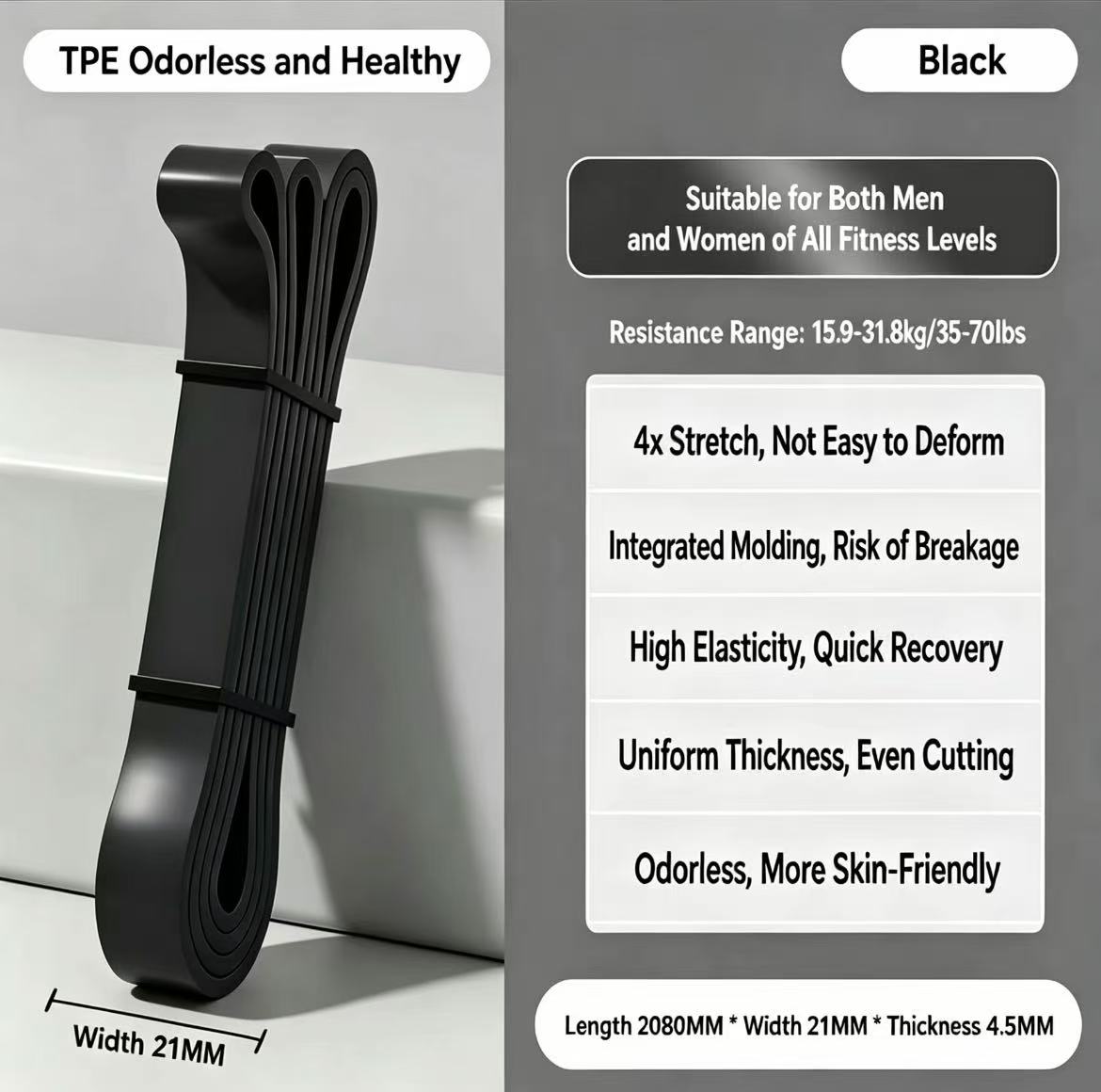 Bandas de Resistencia TPE de 6 - Pilates And Yoga Difference reseña y precio