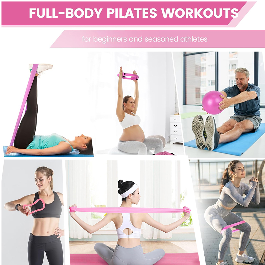 Kit básico de Pilates de cinco - Pilates Yoga For Weight Loss reseña y precio