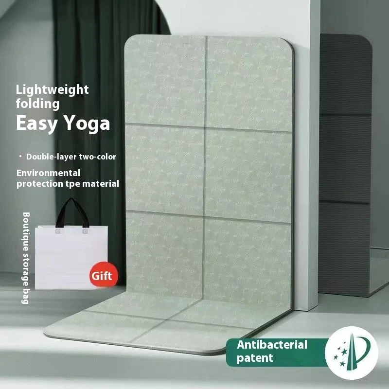 Estera de Yoga portátil plegab - Pilates Yoga Mat Thickness reseña y precio
