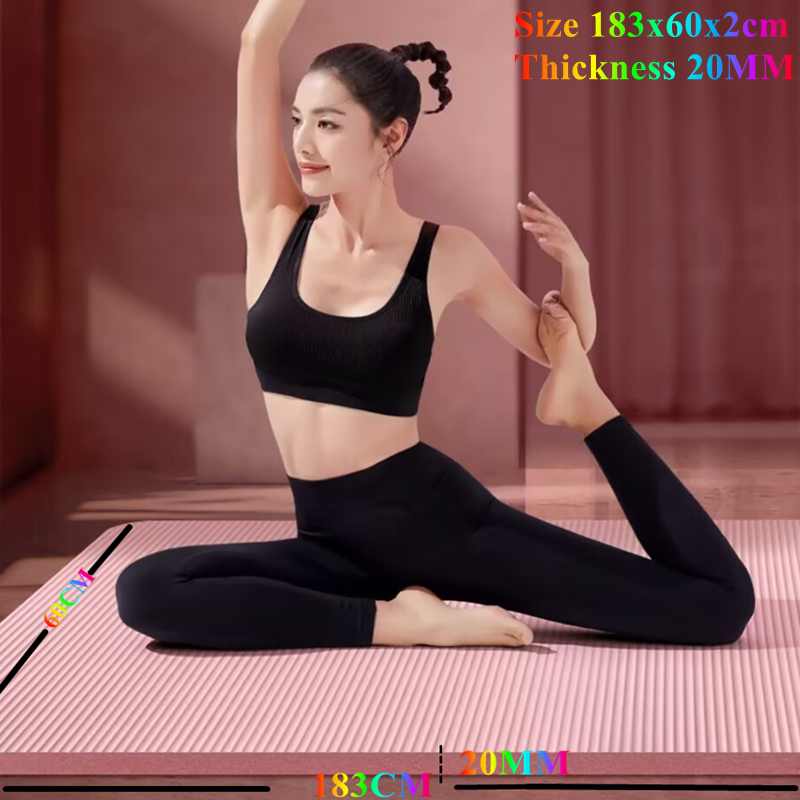 Esteras de Yoga gruesas de 185 - Pilates Yoga Mat Thickness reseña y precio